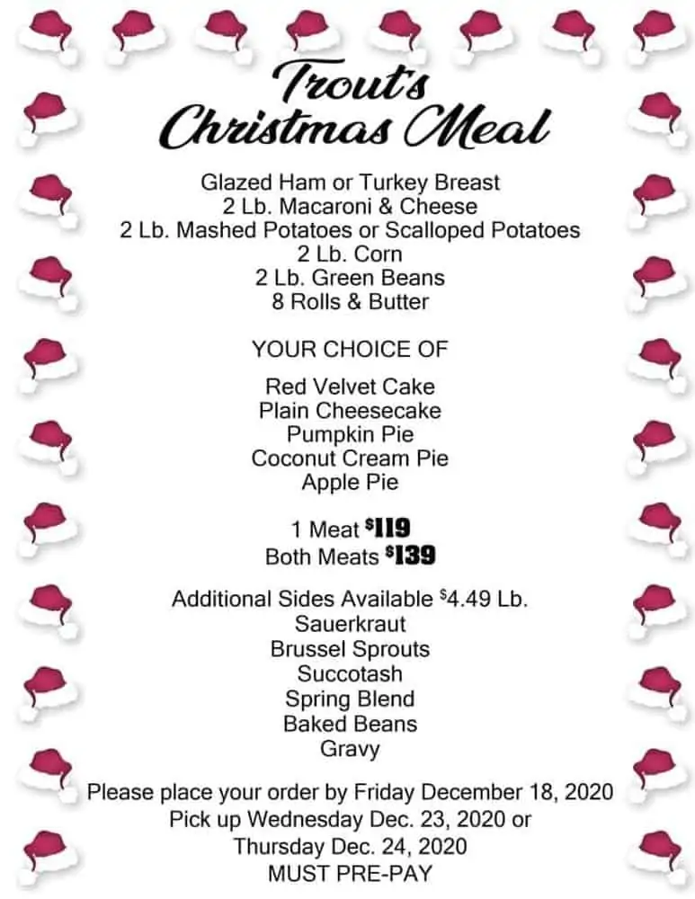 Where to Get Christmas Dinner in Frederick Md (2020)