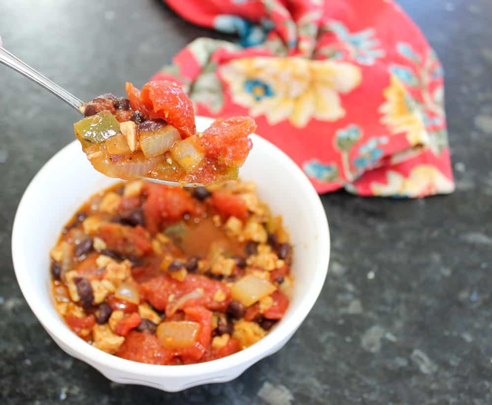 Simple Vegetarian Chili Recipe with Tempeh Housewives of Frederick County