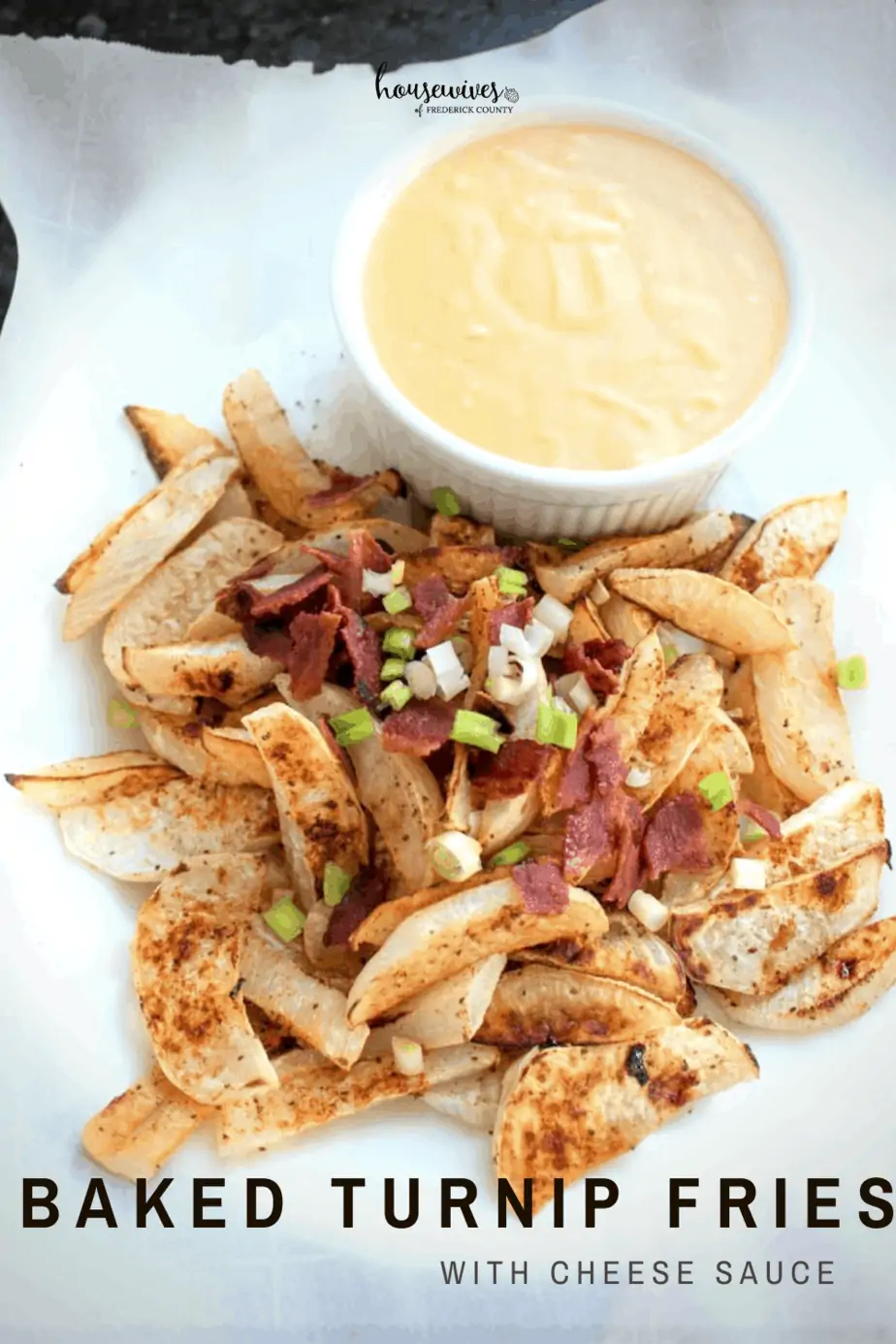 Baked WW Turnip Fries with Cheese Sauce - 6 SmartPoints