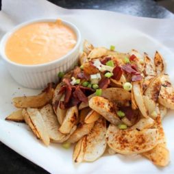 Baked WW Turnip Fries with Cheese Sauce – 6 SmartPoints