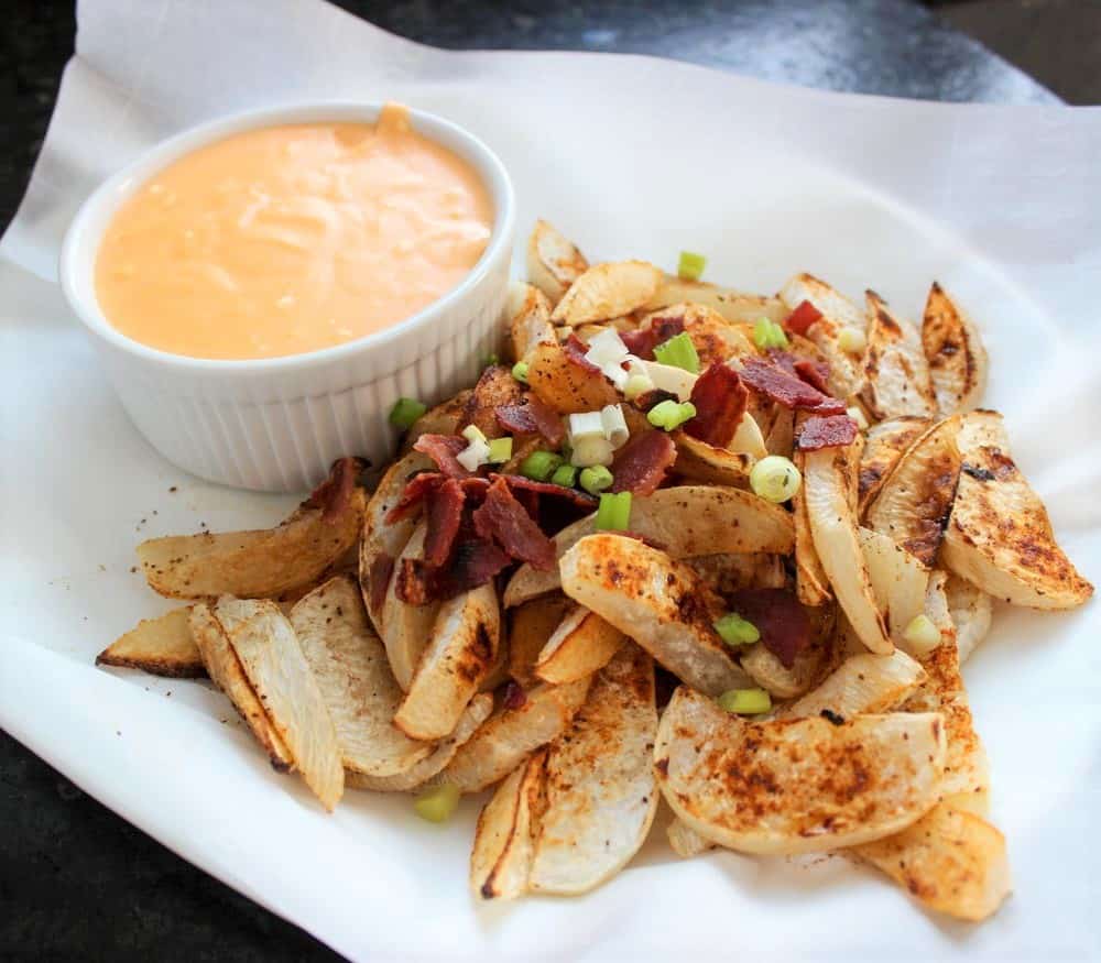 Baked WW Turnip Fries with Cheese Sauce 6 SmartPoints Housewives of Frederick County