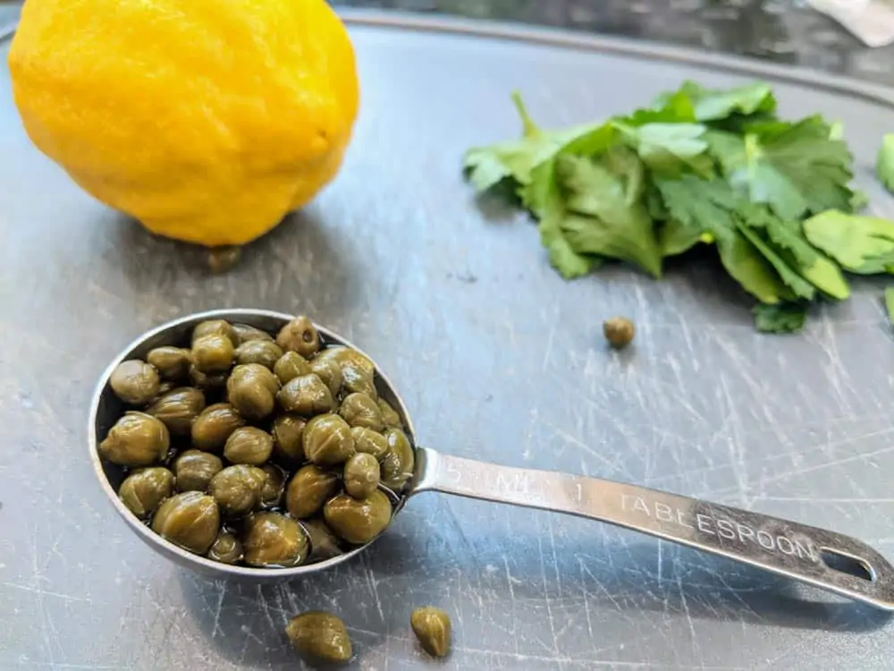 Key ingredients: Capers, Fresh Lemon & Fresh Parsley