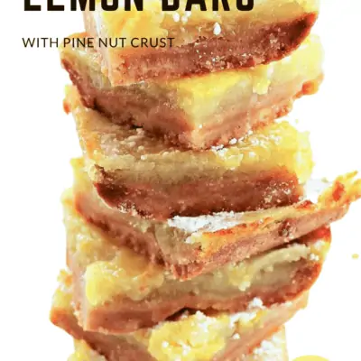 Healthy Lemon Bars Recipe with Pine Nut Crust: 5 WW SmartPoints