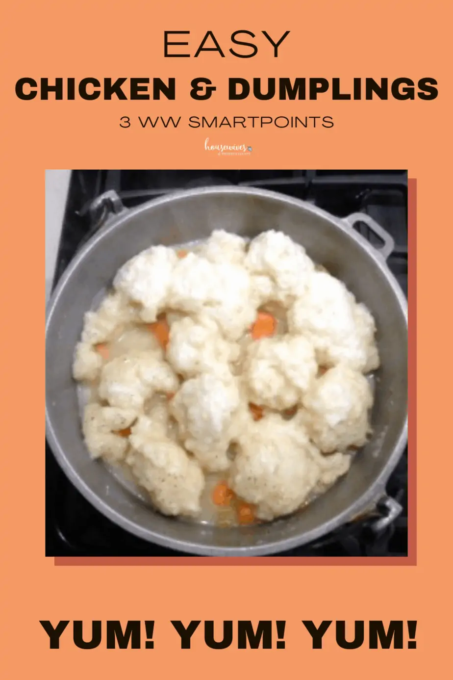 Easy Chicken & Dumplings - 3 WW SmartPoints