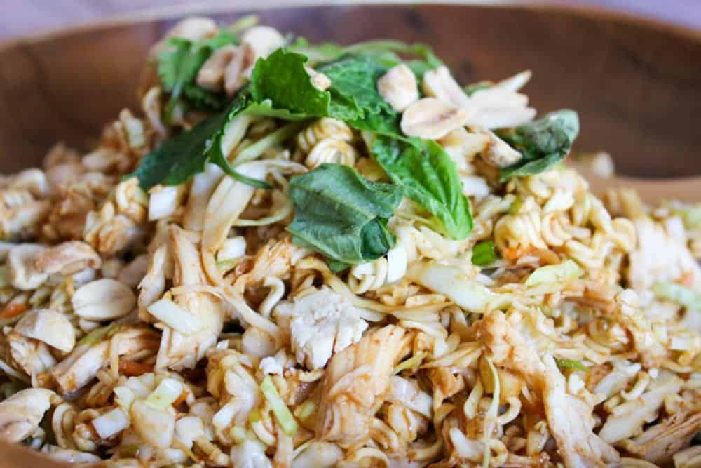 Healthy Ramen Noodle Salad with Chicken: 4 SmartPoints