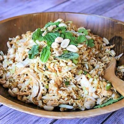 Healthy Ramen Noodle Salad with Chicken: 4 SmartPoints