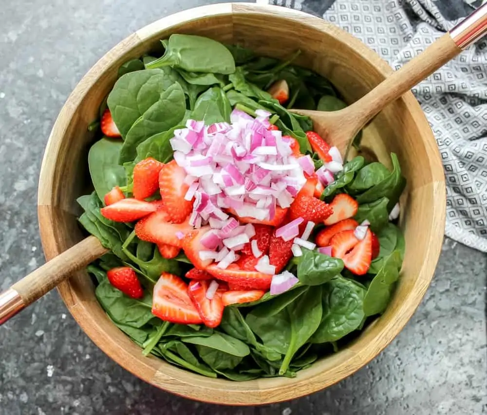 Add just the right amount of diced red onion