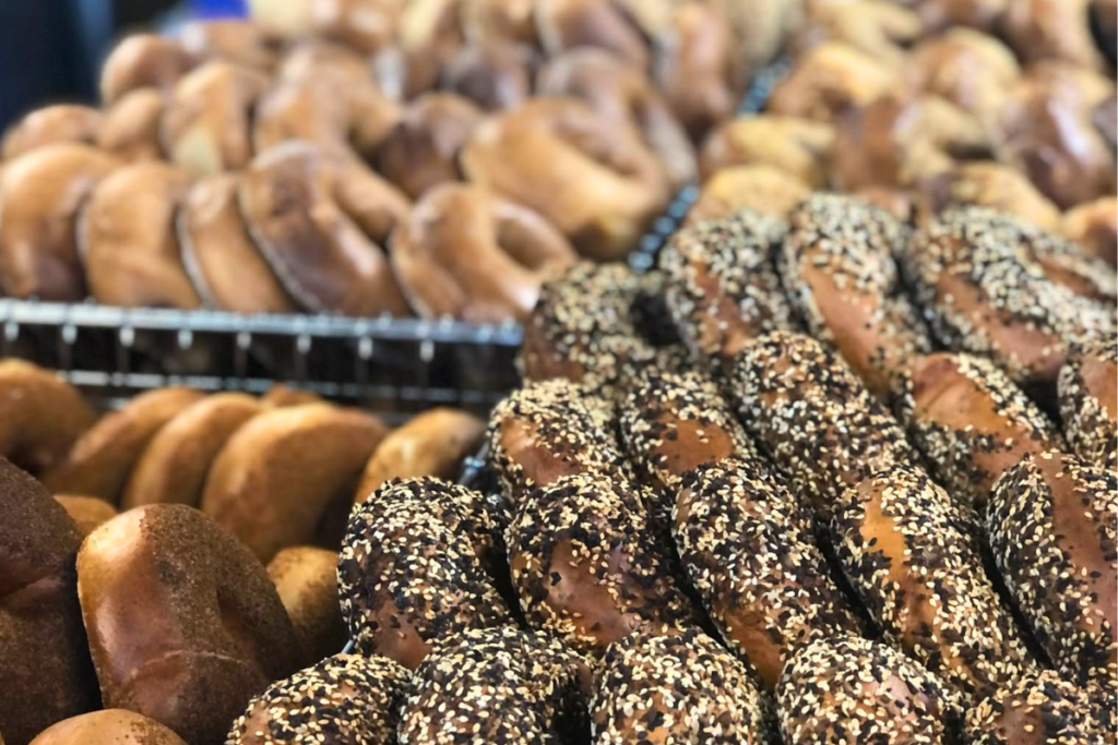 Fresh artisan bagels at Deb's Artisan Bakehouse in Middletown, MD
