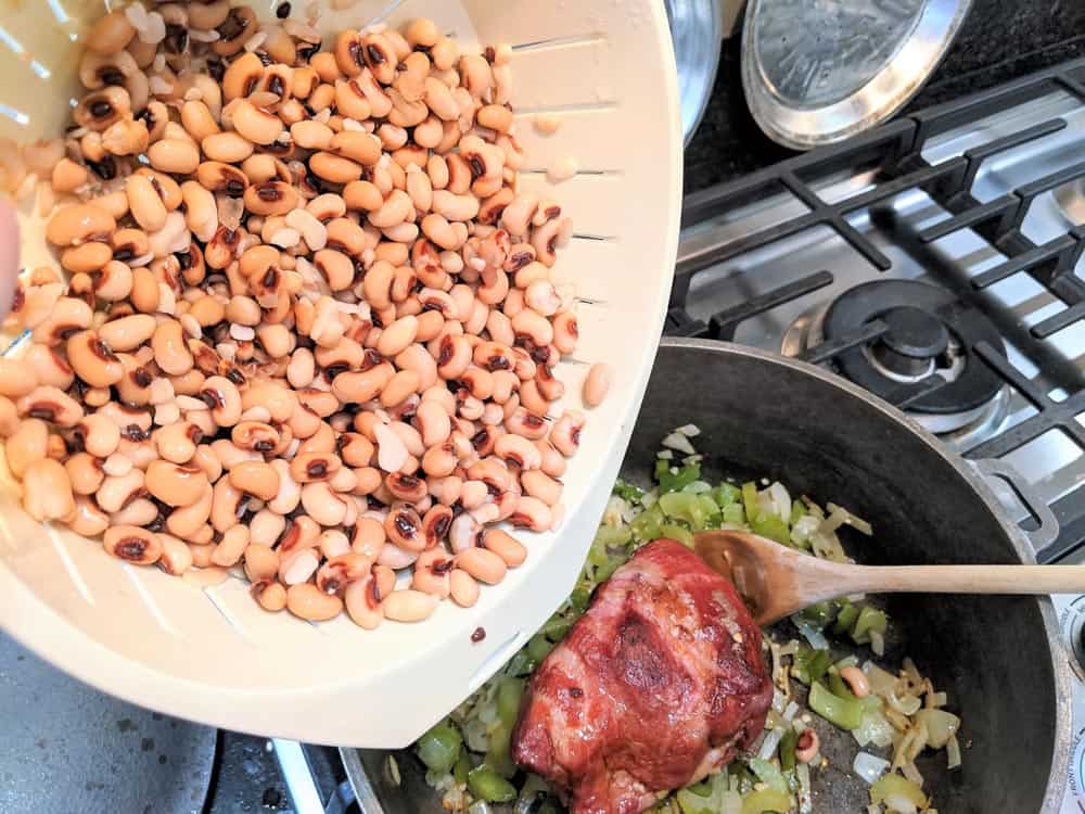 Mix in black eyed peas