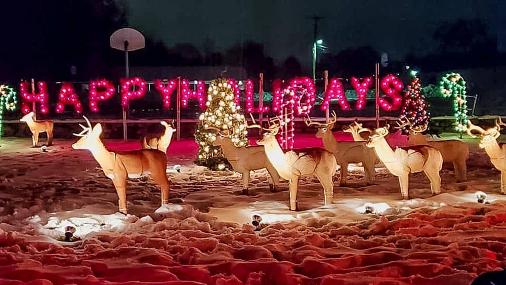 Christmas light displays near Frederick Maryland - Byron Memorial Park in Williamsport, Md