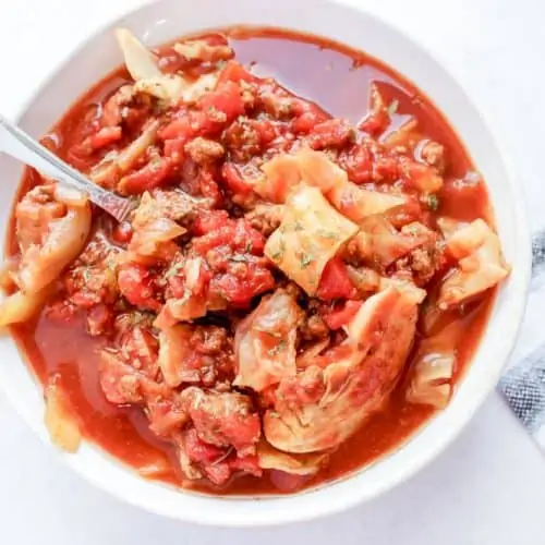 Crockpot Cabbage Roll Soup