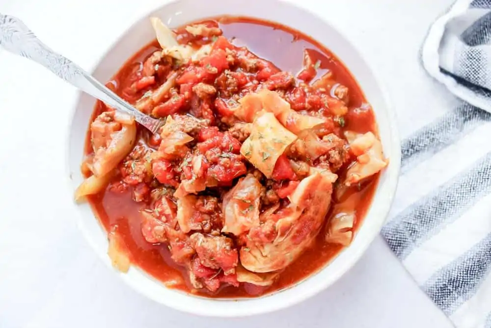 Crockpot Cabbage Roll Soup