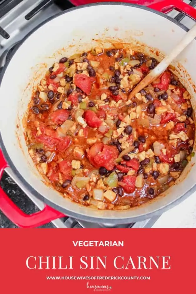 Simple Vegetarian Chili Sin Carne