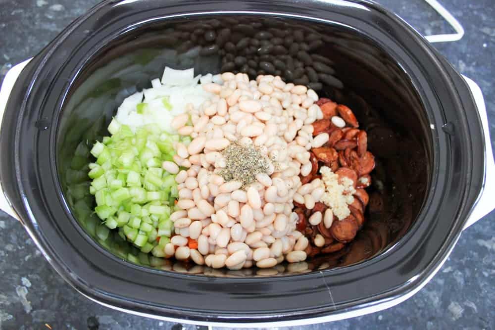 Great Northern Bean Soup in slow cooker