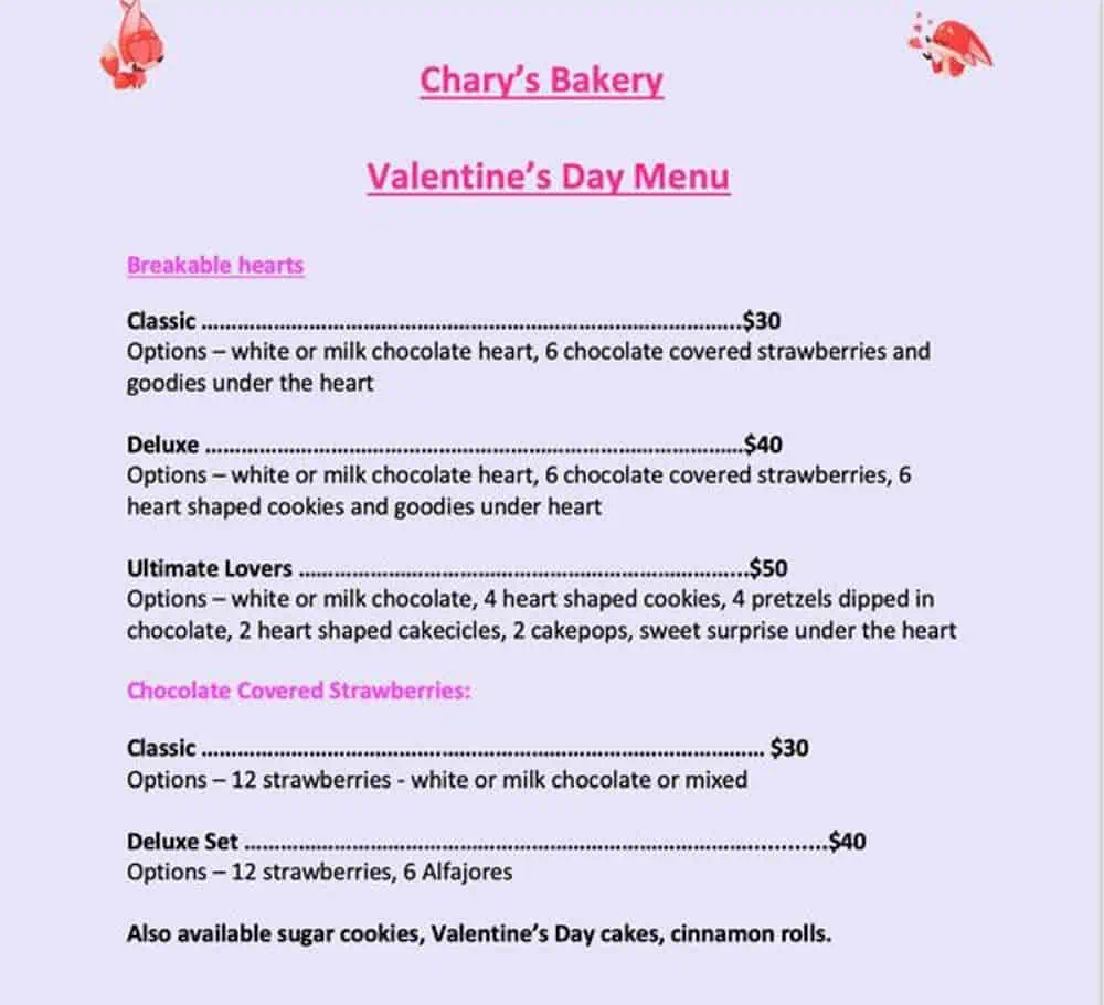 Chary's Bakery