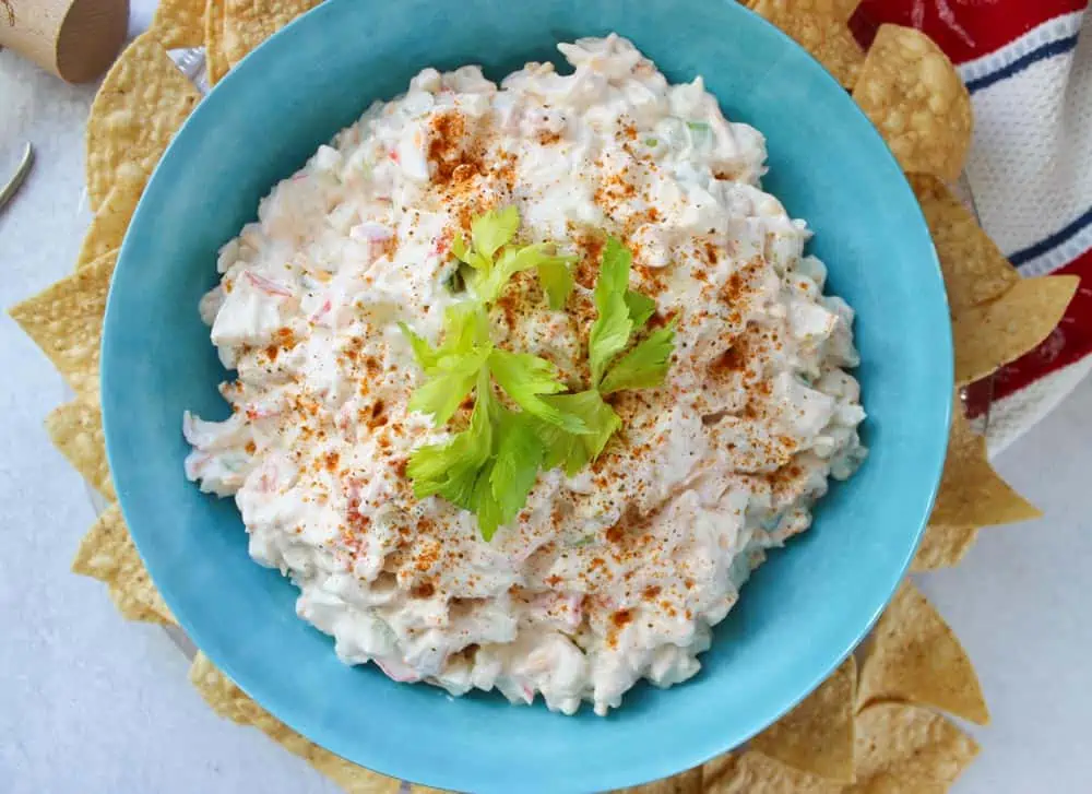 Imitation Crab Dip with Old Bay Seasoning