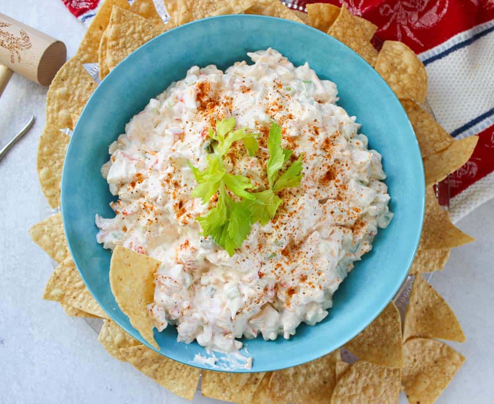 Imitation Crab Meat Dip with Old Bay Seasoning - Housewives of