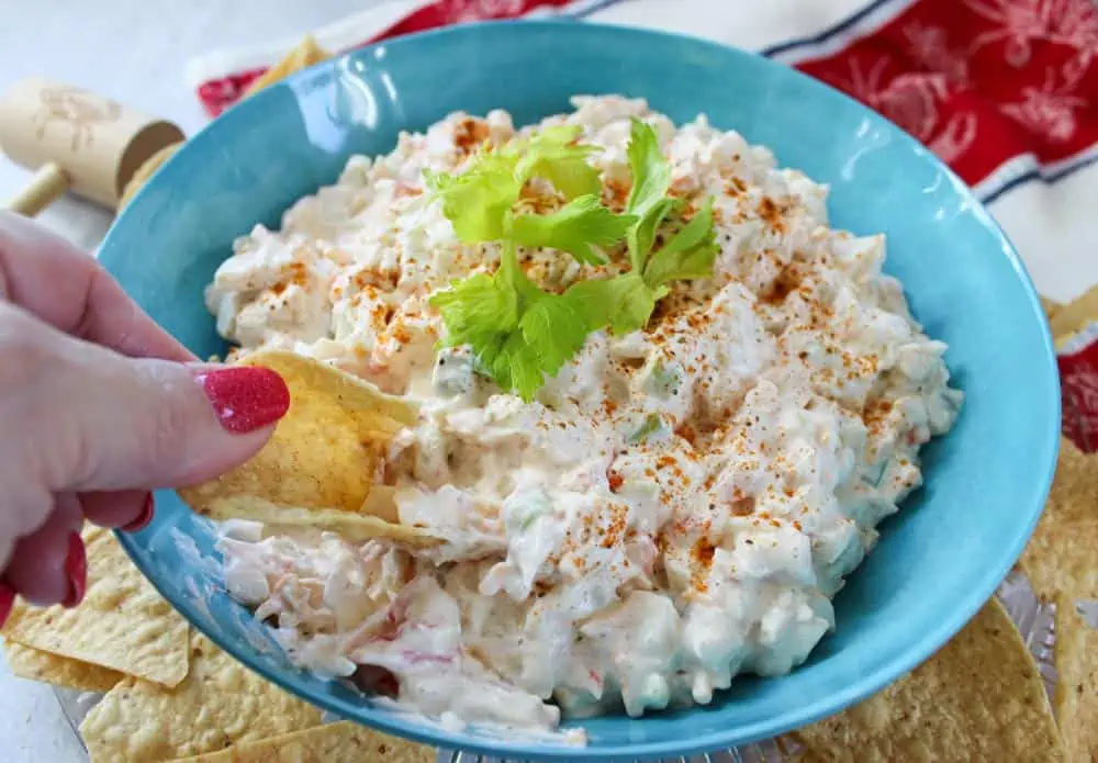 Imitation Crab Dip with Old Bay Seasoning