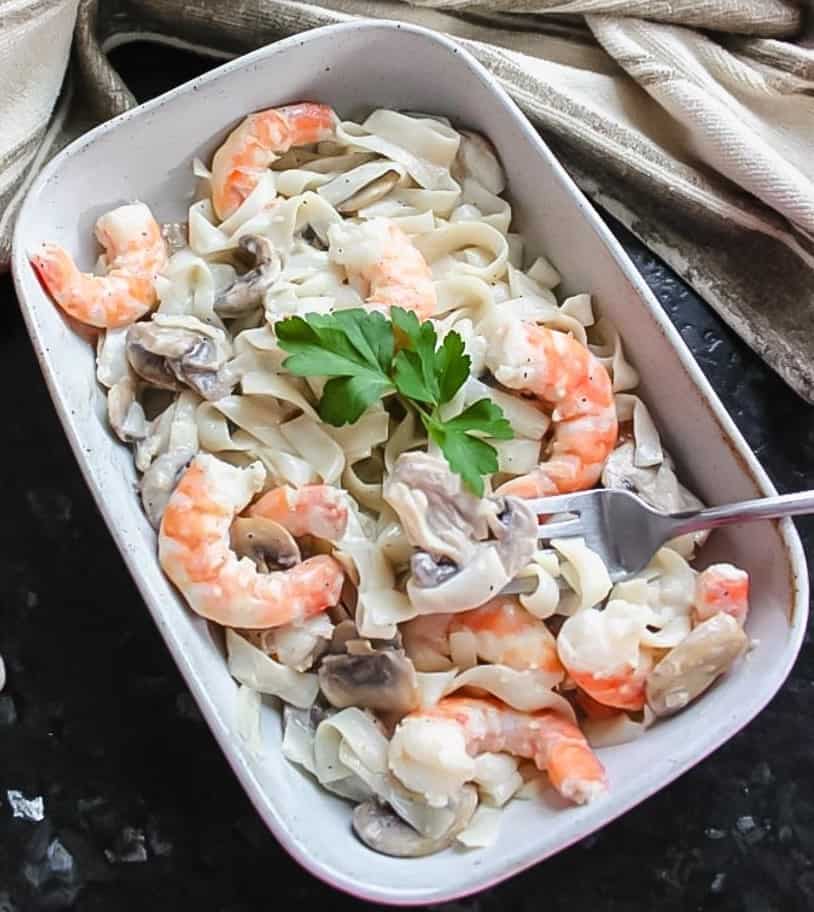 Keto Shrimp Alfredo with Tofu Shirataki Noodles Housewives of Frederick County