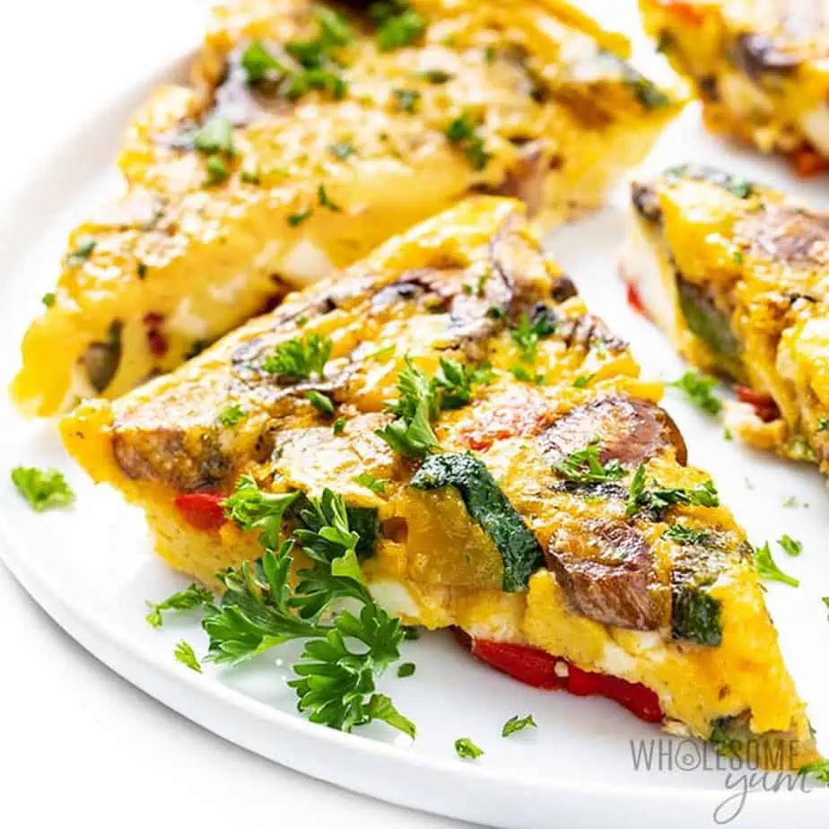 Low carb vegetable frittata