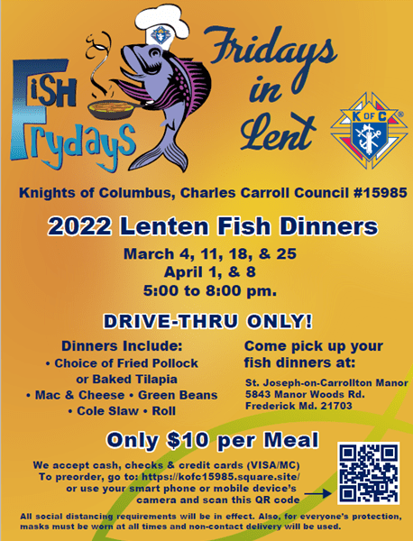 2022 Local Fish Frys in Frederick Md During This Season of Lent