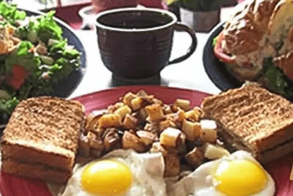 Breakfast at Beans & Bagels in downtown Frederick, MD