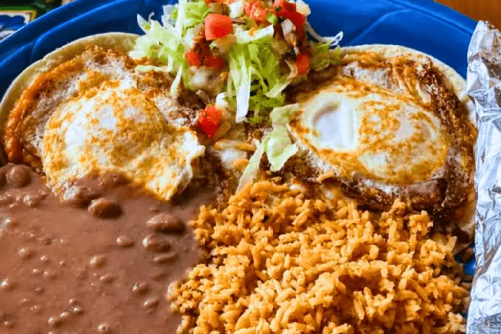 Huevos rancheros breakfast at Cafe Bueno in Frederick, MD