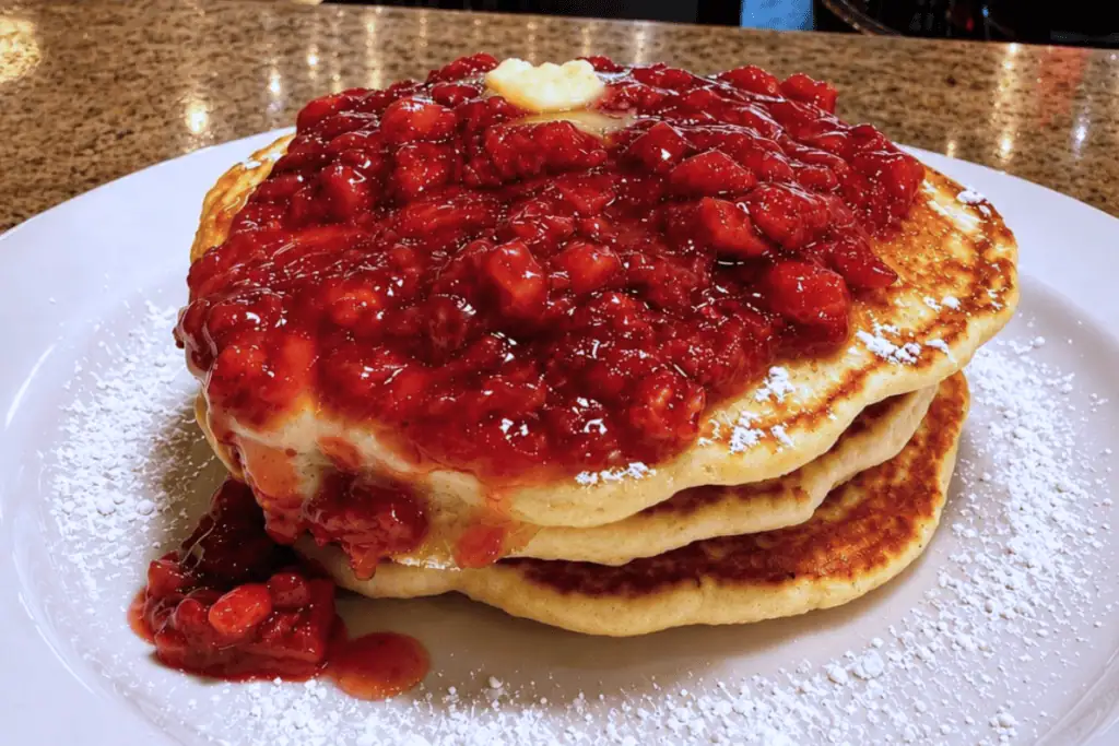 Berry pancakes served at Dempsey's Grille in Middletown, MD
