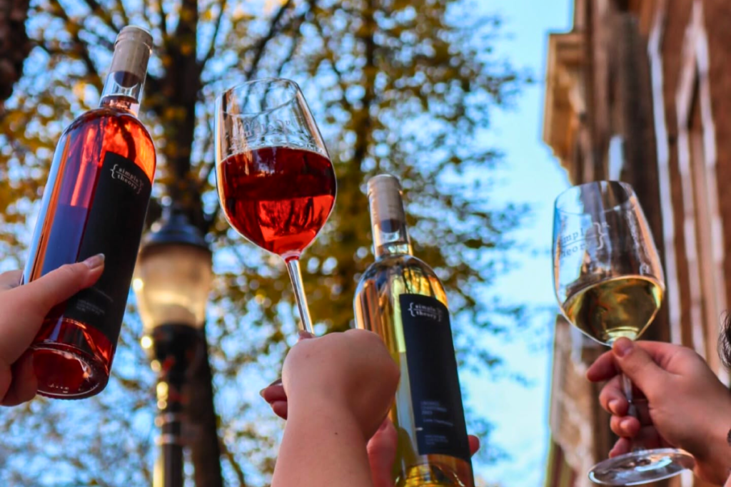 Simple Theory Wine Co tasting lounge in Downtown Frederick Maryland
