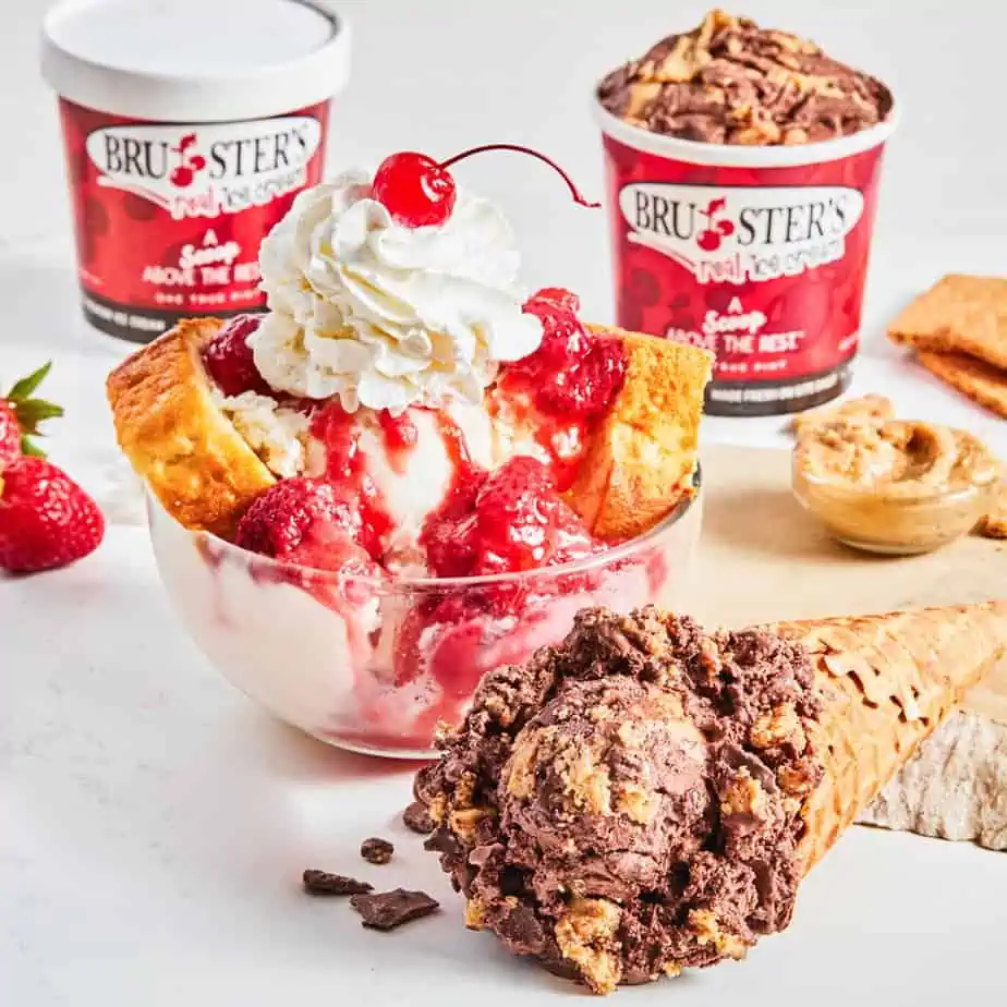 A photo of Bruster's ice cream – some of the best ice cream Frederick has to offer. 