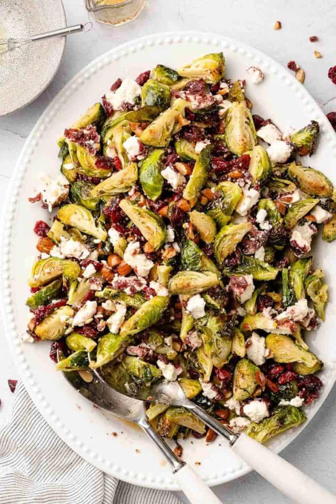 Brussels Sprouts Salad with Cranberries