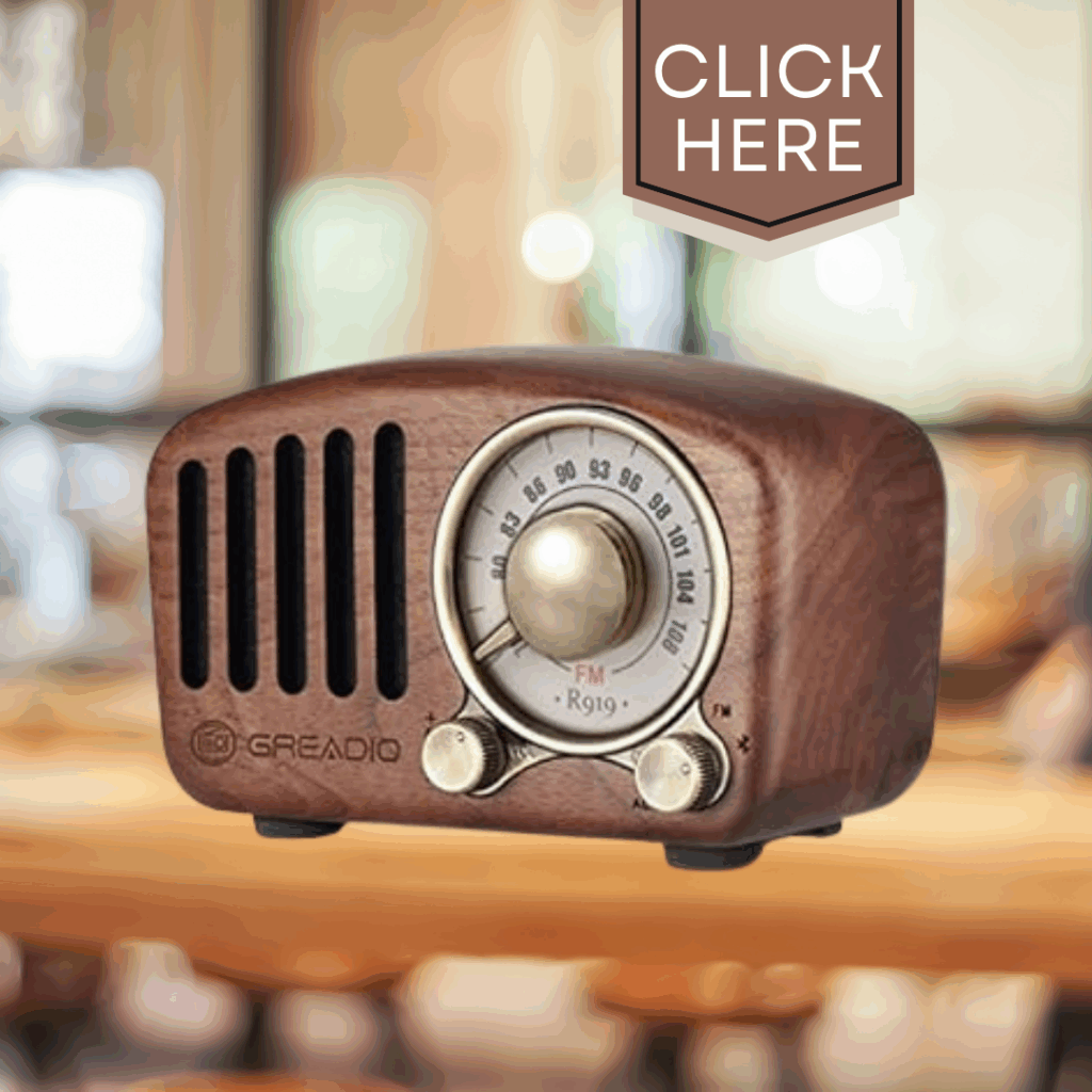retro radio bluetooth speaker