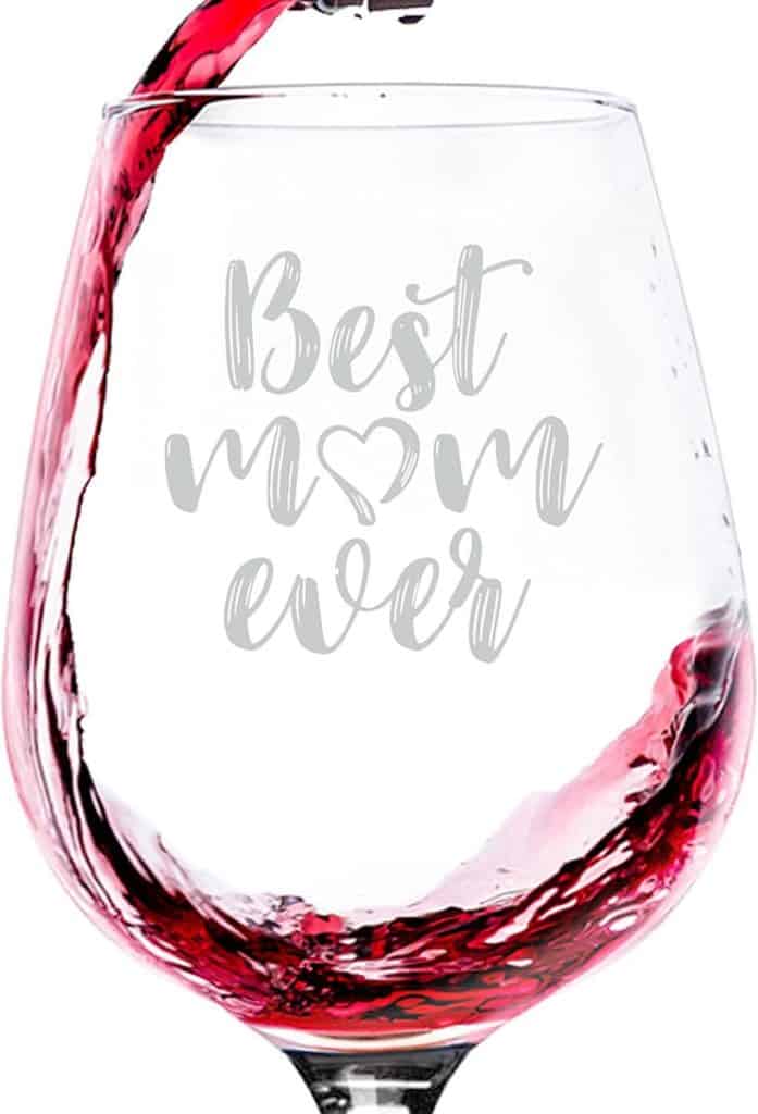 best mom ever wine glass