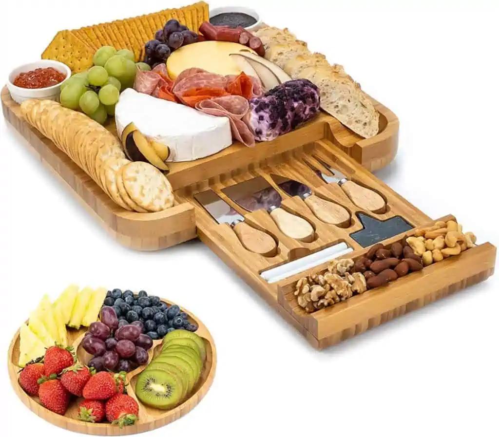 cheese board and knife set - best kitchen gifts for mom
