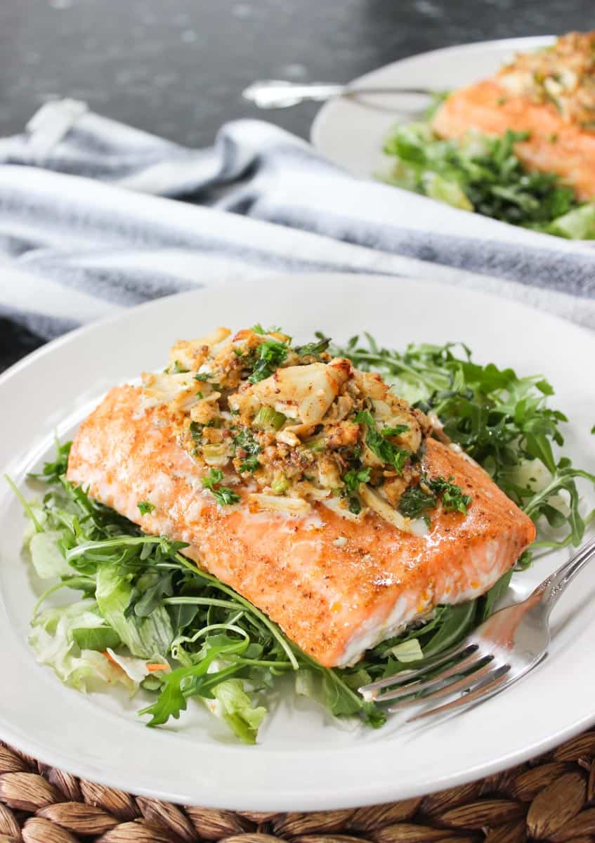 Crab Stuffed Salmon Recipe - Housewives of Frederick County