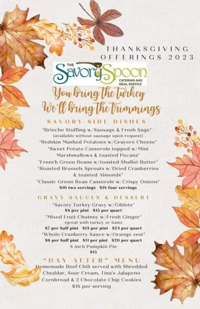 Food lion thanksgiving meals
