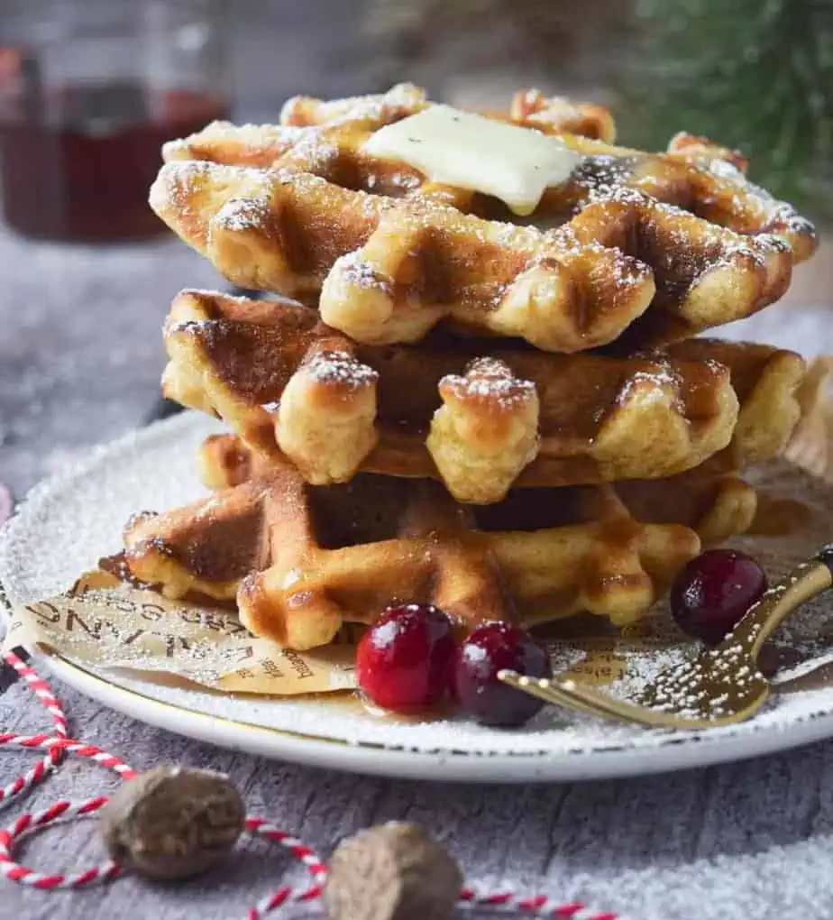 Eggnog Waffles