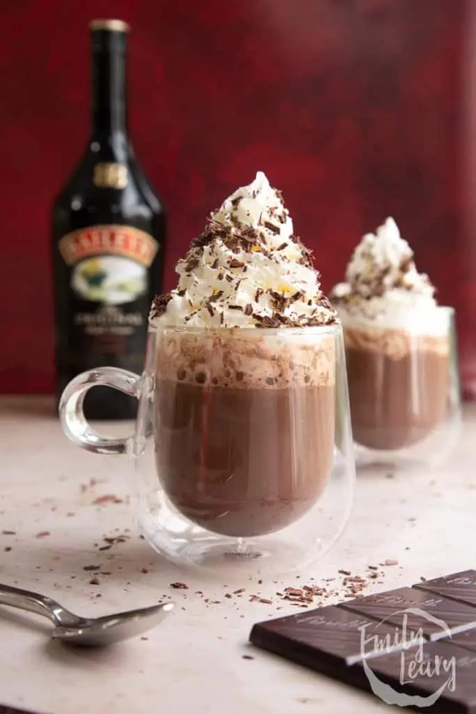 Christmas drinks with Baileys Irish Cream