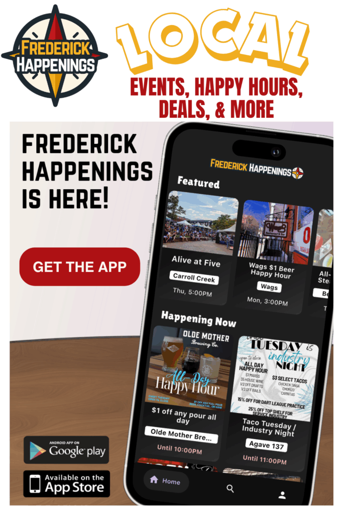 Frederick Happenings App Local Events, Happy Hours, Deals, & More