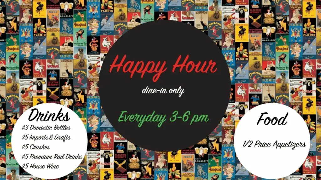 Tony Pazzo Italian Ristorante Happy Hour specials