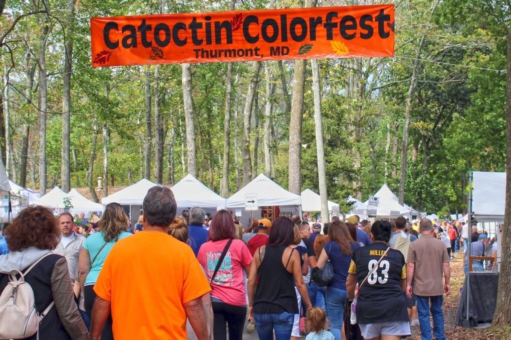 Catoctin Colorfest arts and crafts festival in Thurmont Maryland