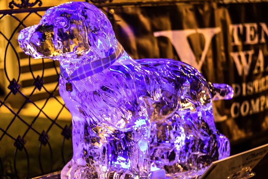 Fire in Ice winter festival in Downtown Frederick Maryland