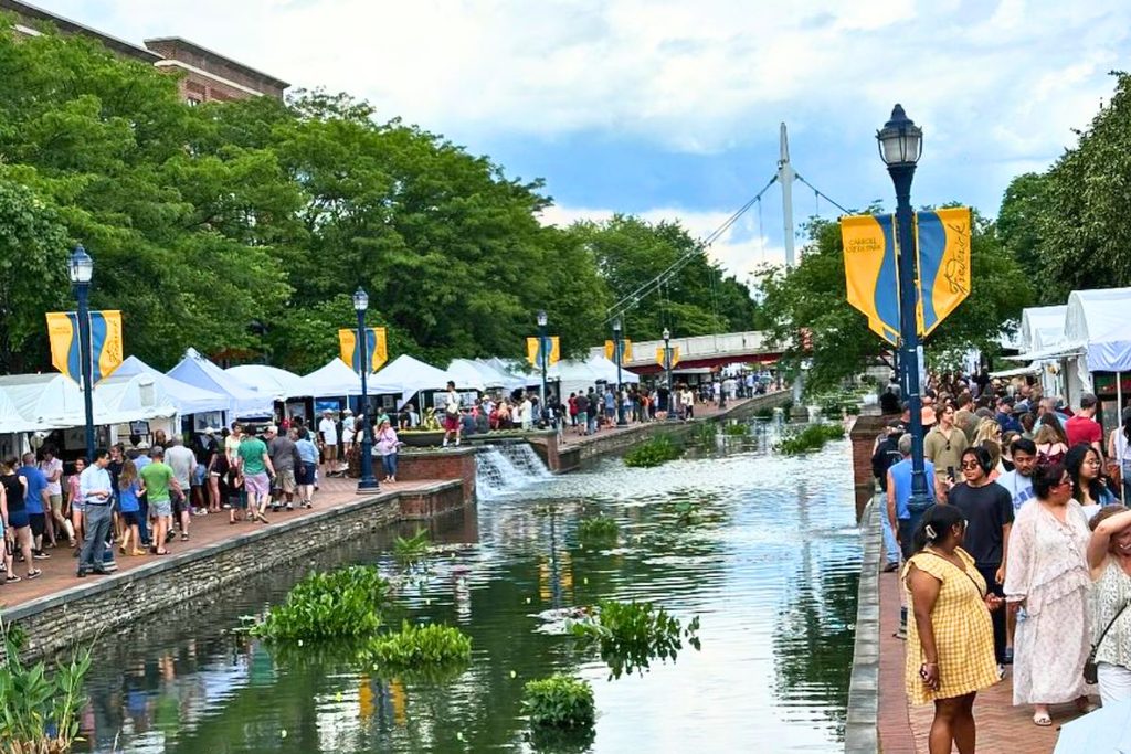 Frederick Festival of the Arts along Carroll Creek in Downtown Frederick