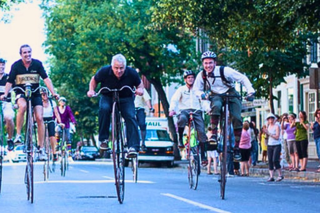 National Clustered Spires High Wheel Race in Downtown Frederick Maryland