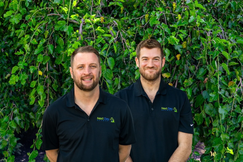 Casey Hanagan and Mark Gilliece, Jr, owners Next Day Access Central Maryland