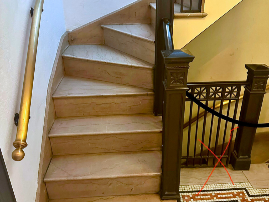 stairlift for narrow stairs in Frederick historic building