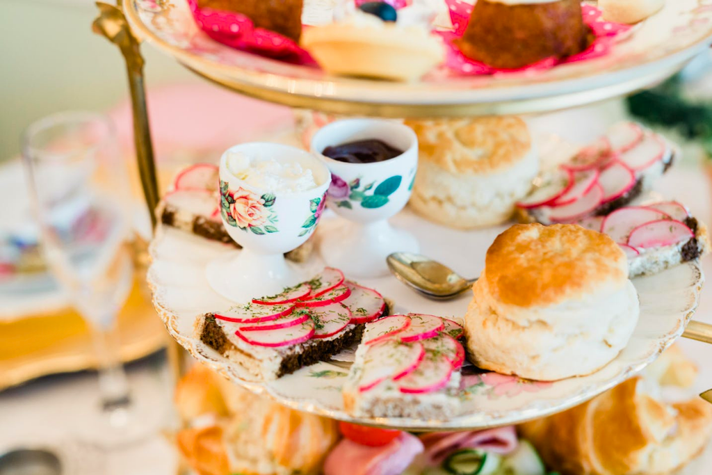 Holiday afternoon tea in the historic Carriage House at Oatlands in Leesburg Virginia