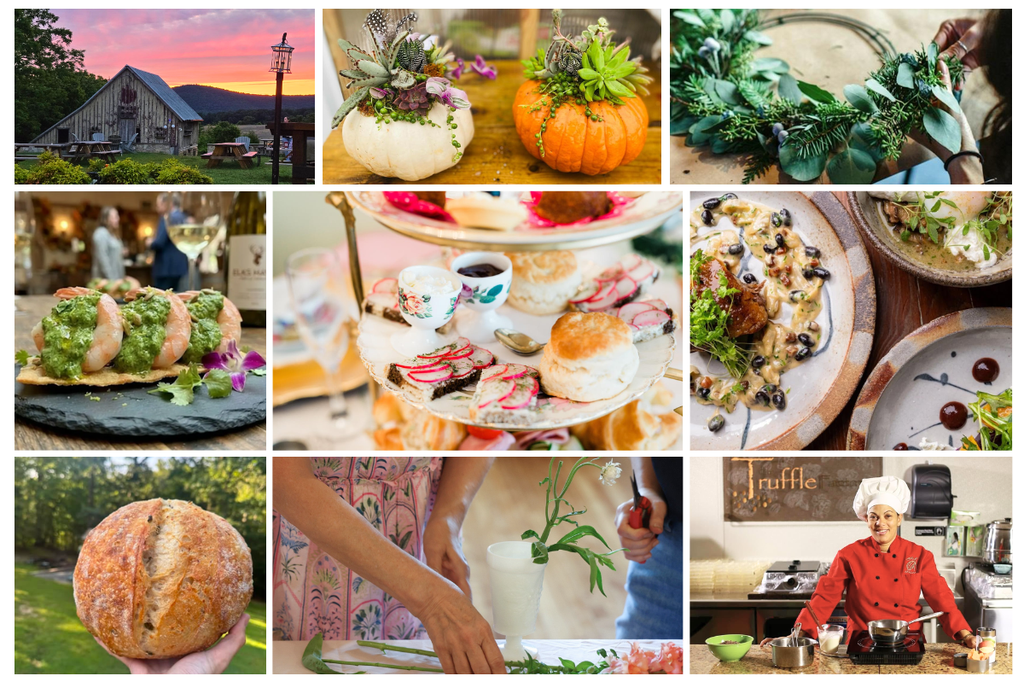 Unique things to do in Frederick MD including chef dinners, foodie experiences, creative workshops and seasonal events
