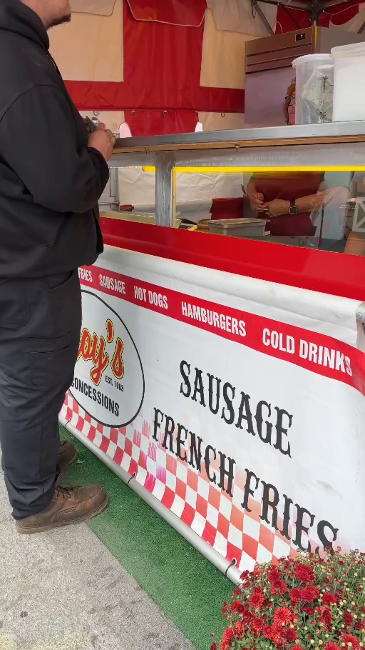 Coy’s Concessions food stand at The Great Frederick Fair in Frederick, Maryland